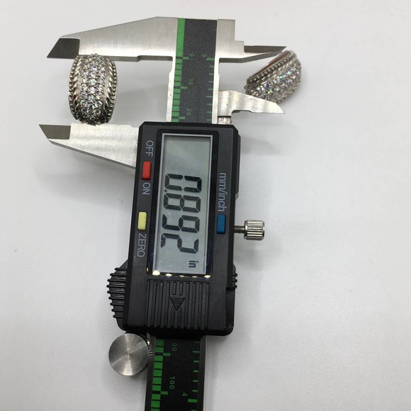 Judith Ripka Sterling Silver Cubic Zirconia Cluster Earring - Picture 3 of 5